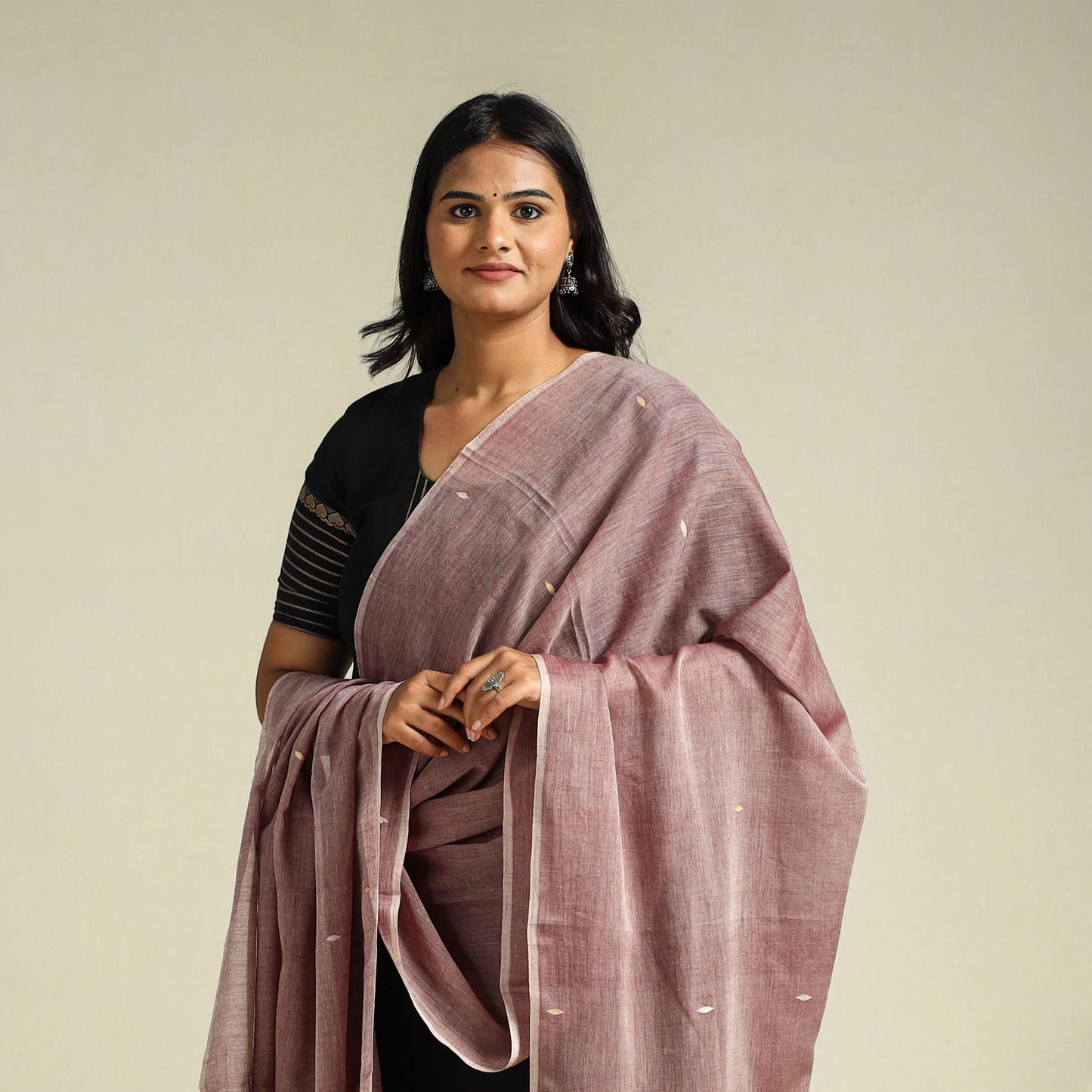 Buy Handloom Cotton Bengal Jamdani Dupatta