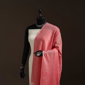 Handloom cotton bengal jamdani dupatta 08 - handcrafted