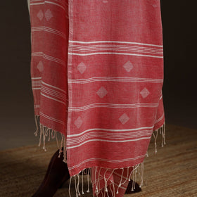 Handloom cotton bengal jamdani dupatta 08 - handcrafted