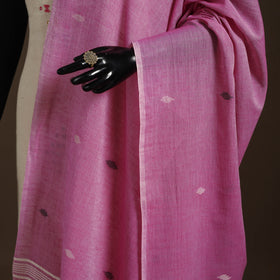 Pink - handloom cotton burdwan jamdani dupatta 07