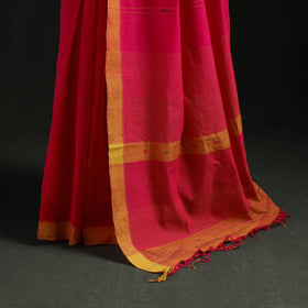 Pink - handloom cotton buti srikakulam jamdani saree 01