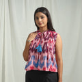 Shop Pochampally Ikat Crop Top Online in India 