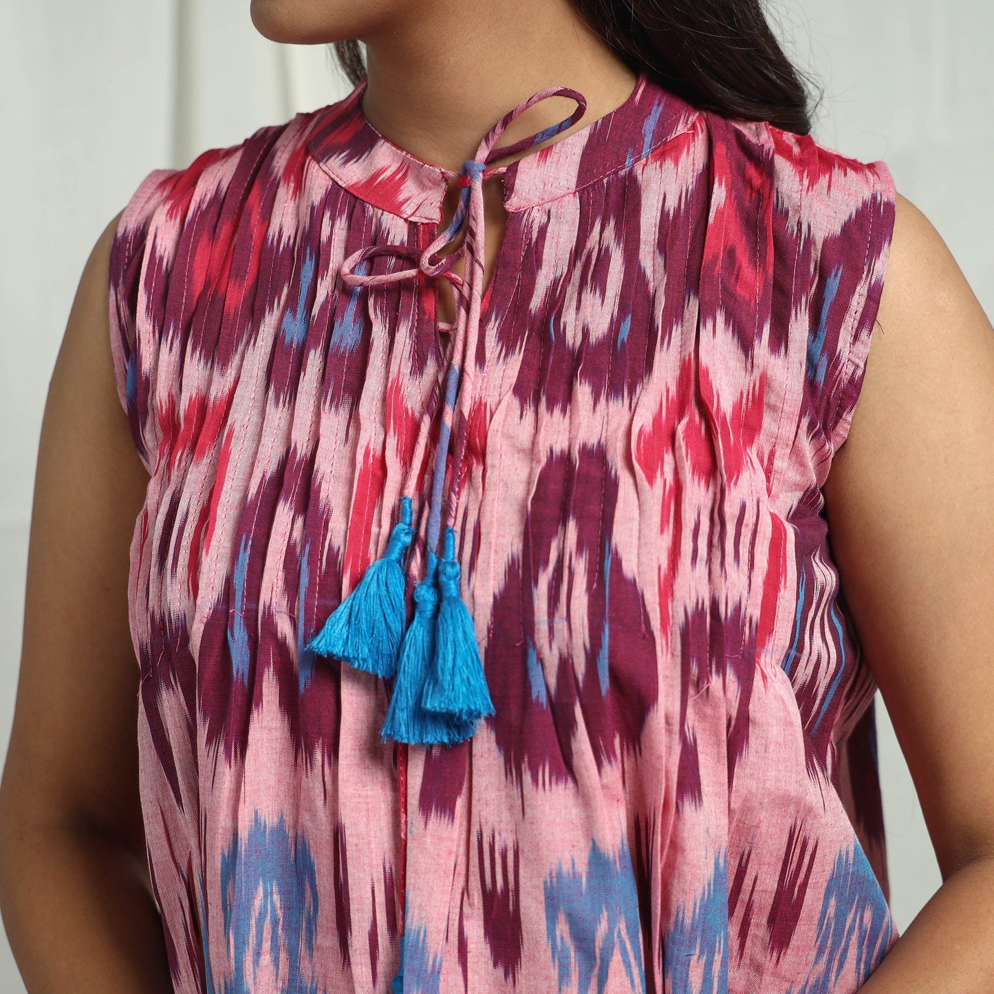 Shop Pochampally Ikat Crop Top Online in India 