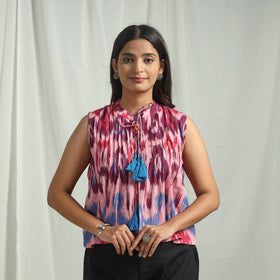 Shop Pochampally Ikat Crop Top Online in India 