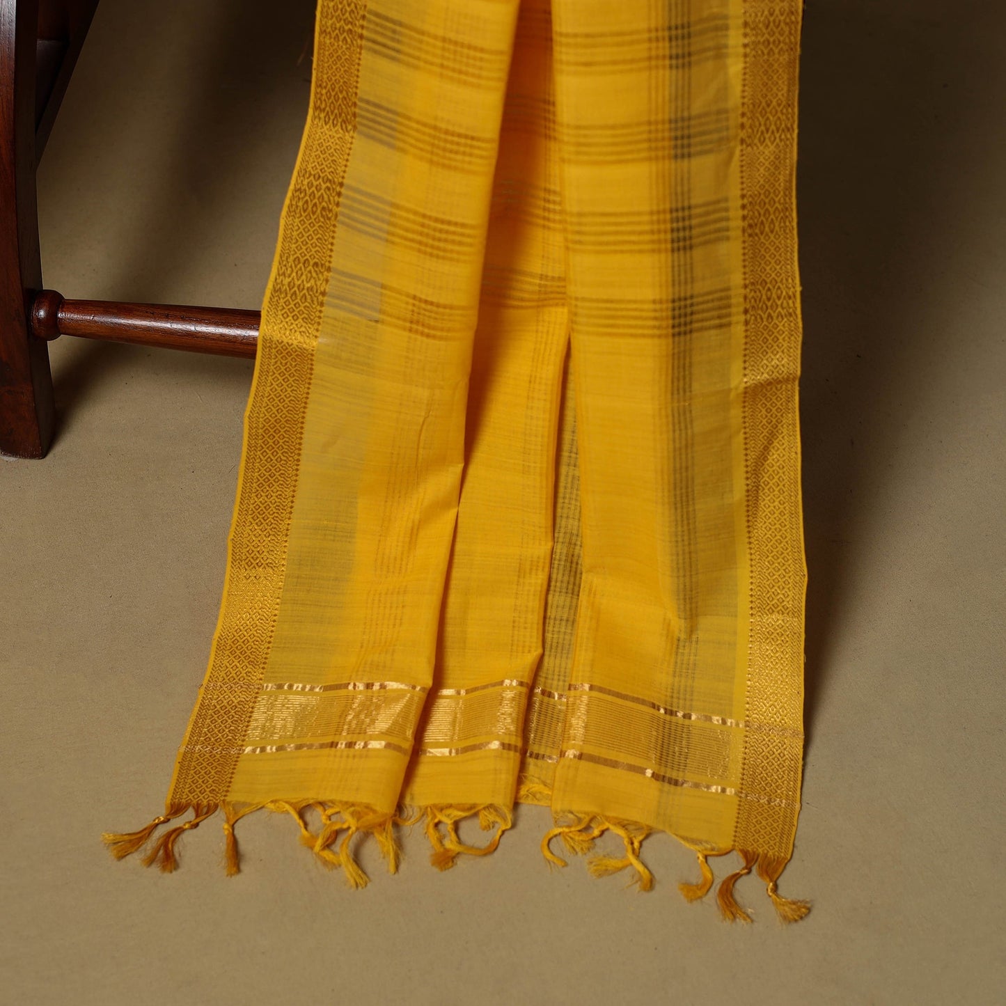 Handloom cotton mangalagiri 3pc unstitched dress material