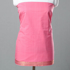  Pink 3pc Handloom Cotton Mangalagiri Dress Material