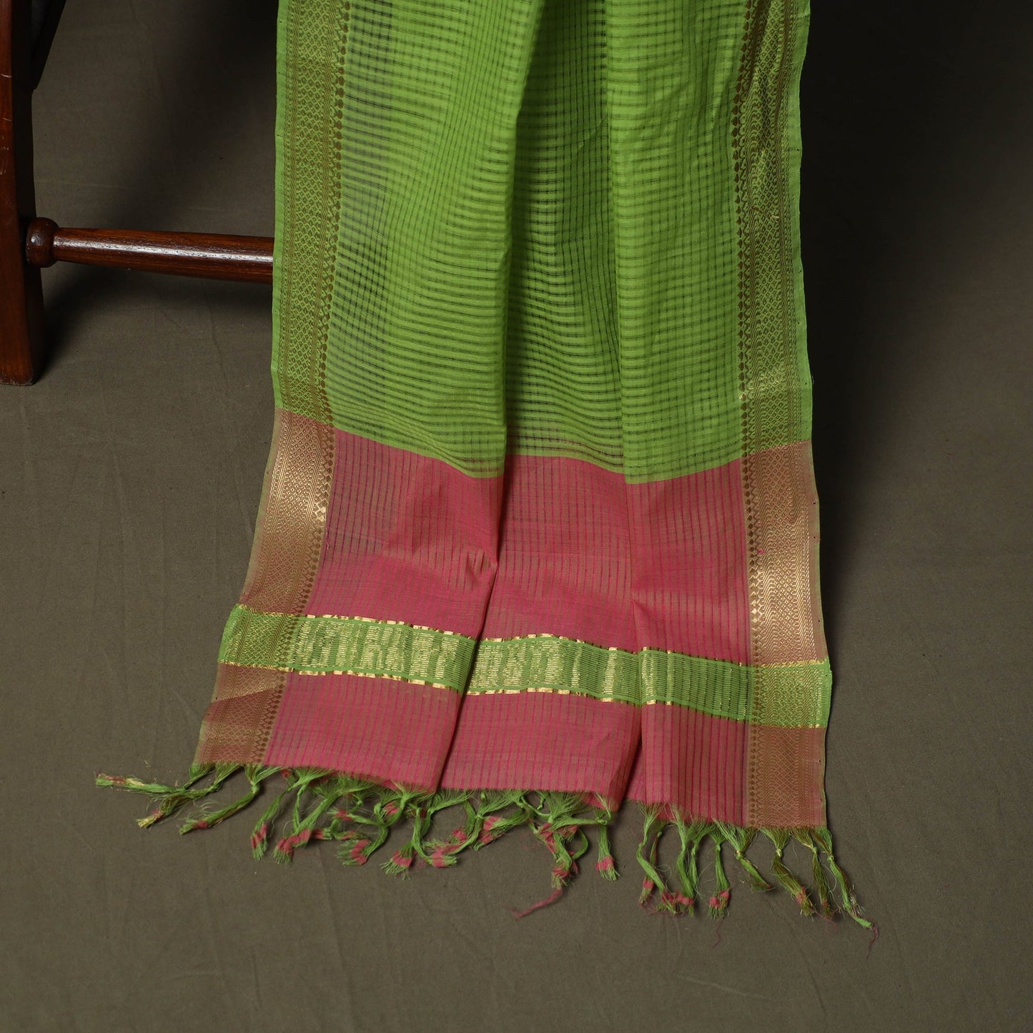 Handloom cotton mangalagiri 3pc unstitched dress material