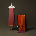 Handloom cotton mangalagiri 3pc unstitched dress material