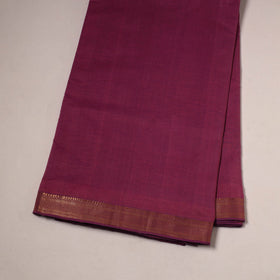 Pink - handloom cotton mangalagiri fabric with zari border