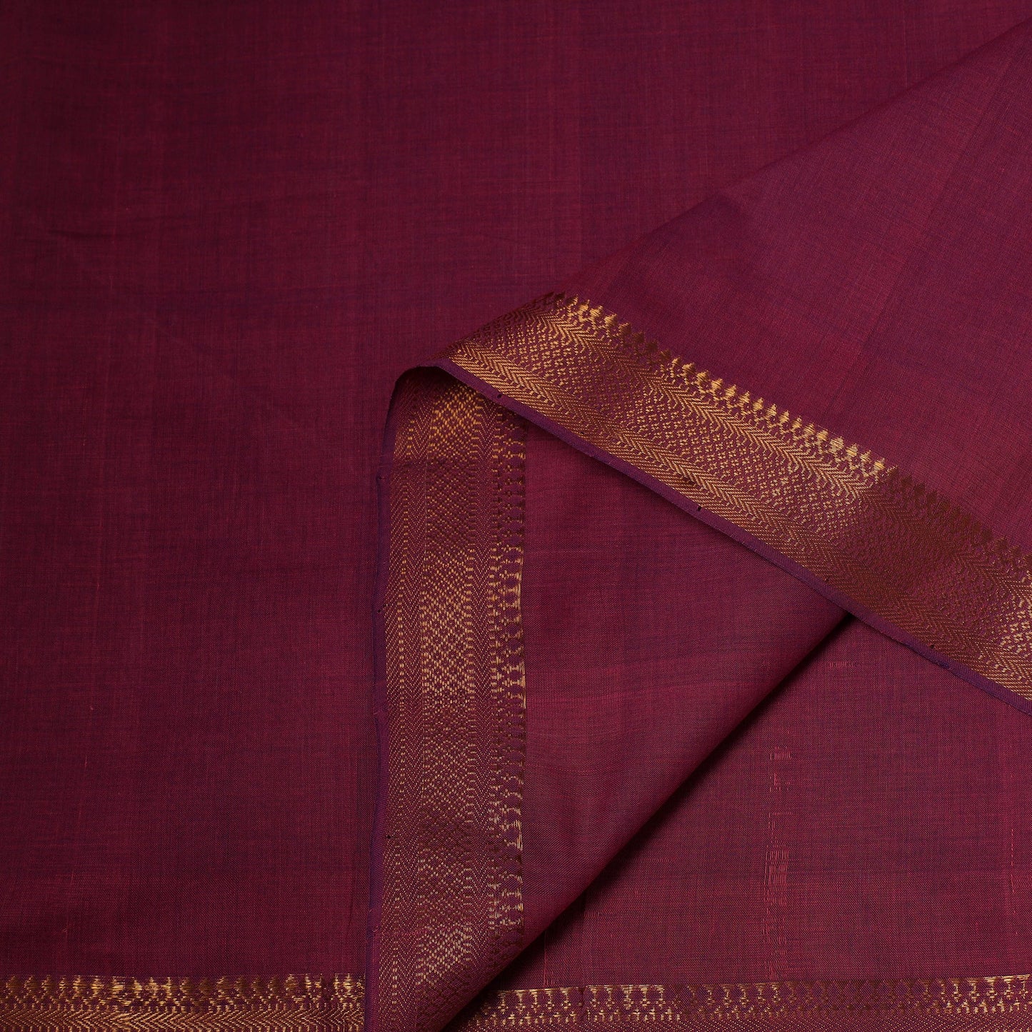 Pink - handloom cotton mangalagiri fabric with zari border