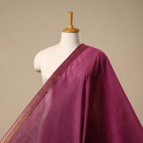 Pink - handloom cotton mangalagiri fabric with zari border