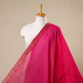Pink - handloom cotton mangalagiri fabric with zari border