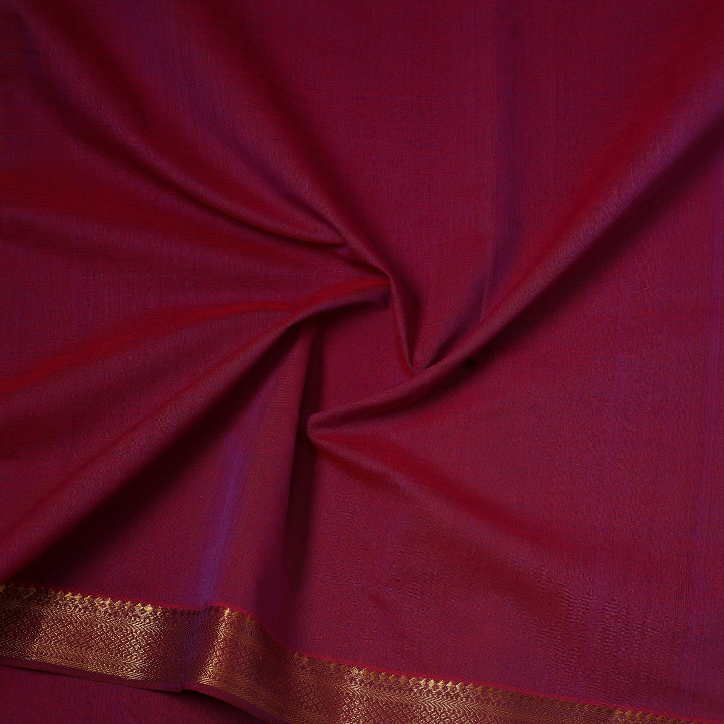 Pink - handloom cotton mangalagiri fabric with zari border