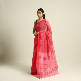 Buy Pink Handloom Cotton Mangalagiri Saree