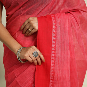 Buy Pink Handloom Cotton Mangalagiri Saree