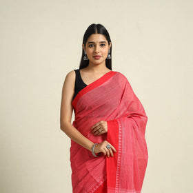 Buy Pink Handloom Cotton Mangalagiri Saree