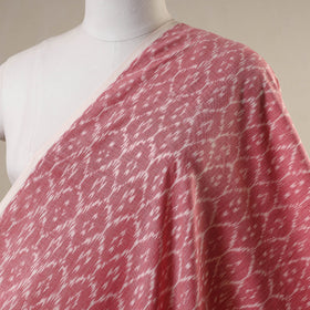Pink - handloom cotton pochampally double ikat fabric 01
