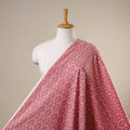 Pink - handloom cotton pochampally double ikat fabric 01