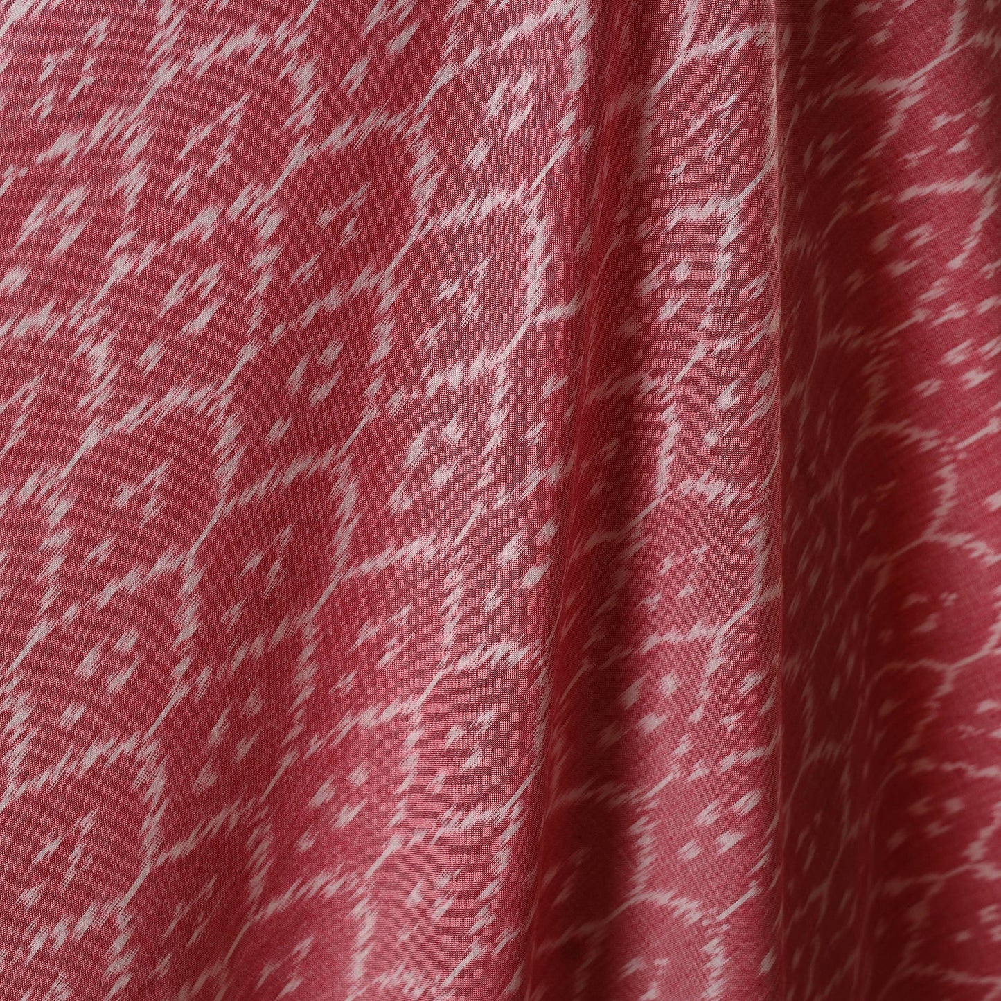 Pink - handloom cotton pochampally double ikat fabric 01