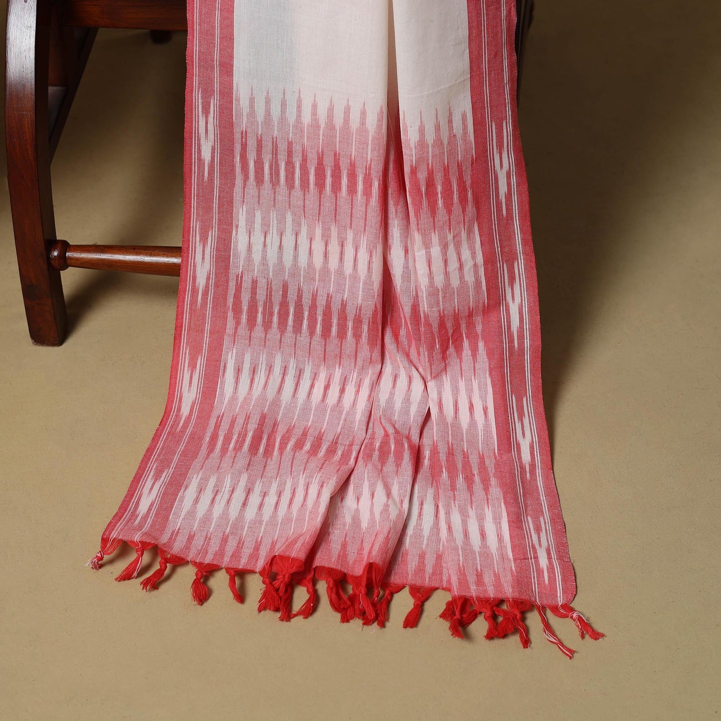 Pink - handloom cotton pochampally ikat 3pc unstitched