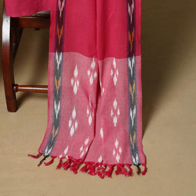 Pink - handloom cotton pochampally ikat 3pc unstitched
