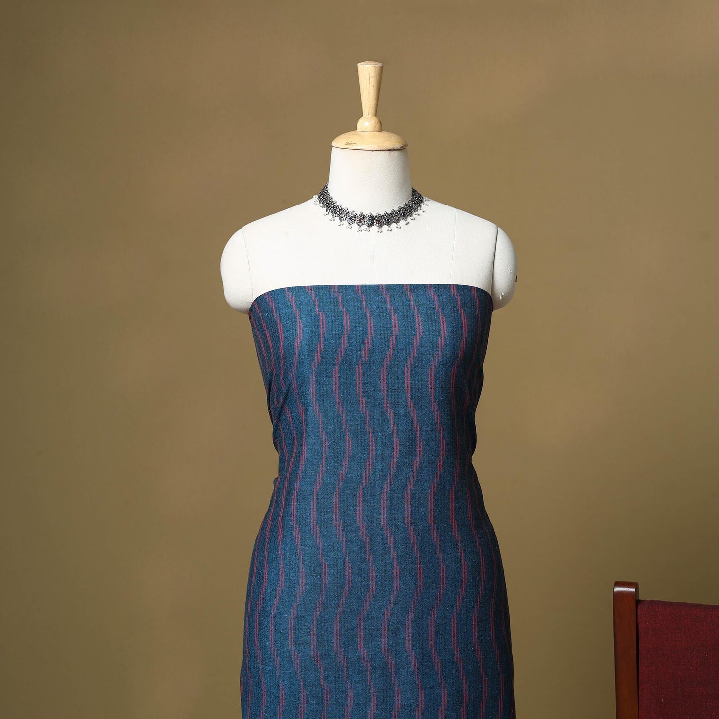 Handloom cotton pochampally ikat 3pc unstitched dress