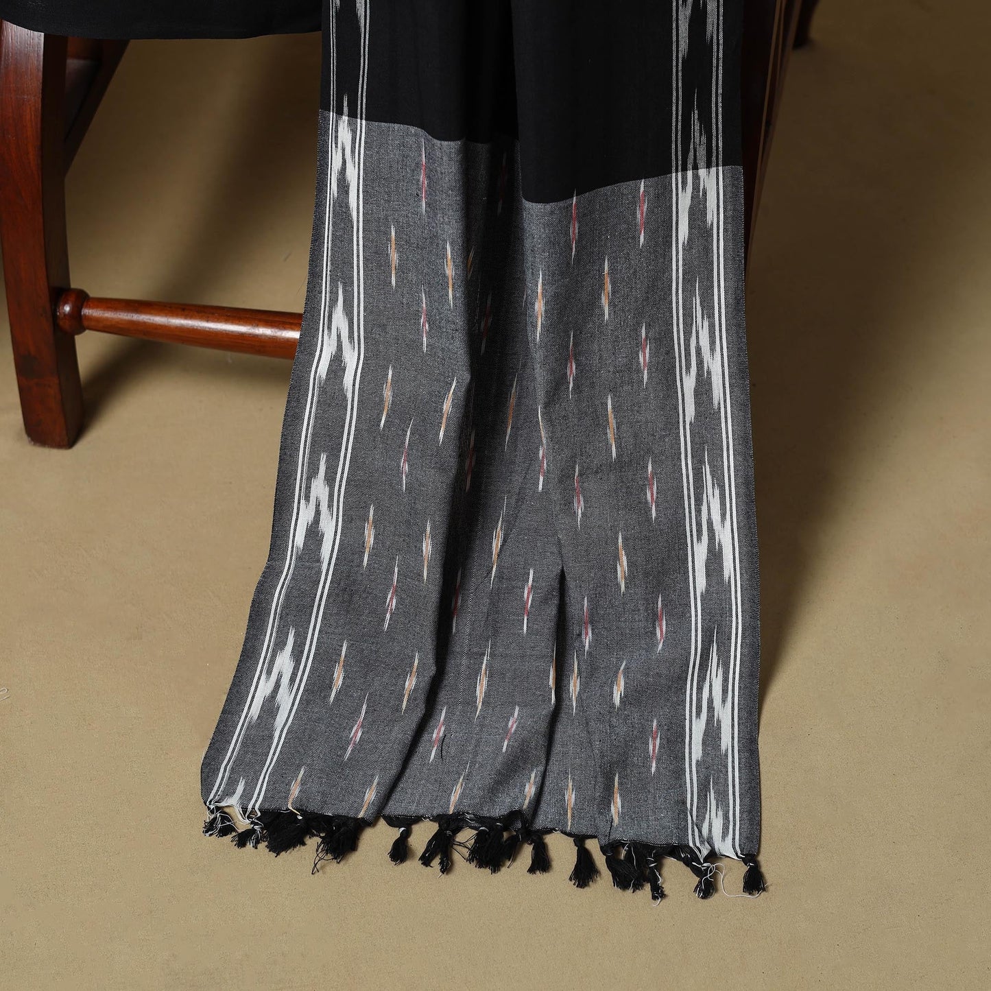 Handloom cotton pochampally ikat 3pc unstitched dress