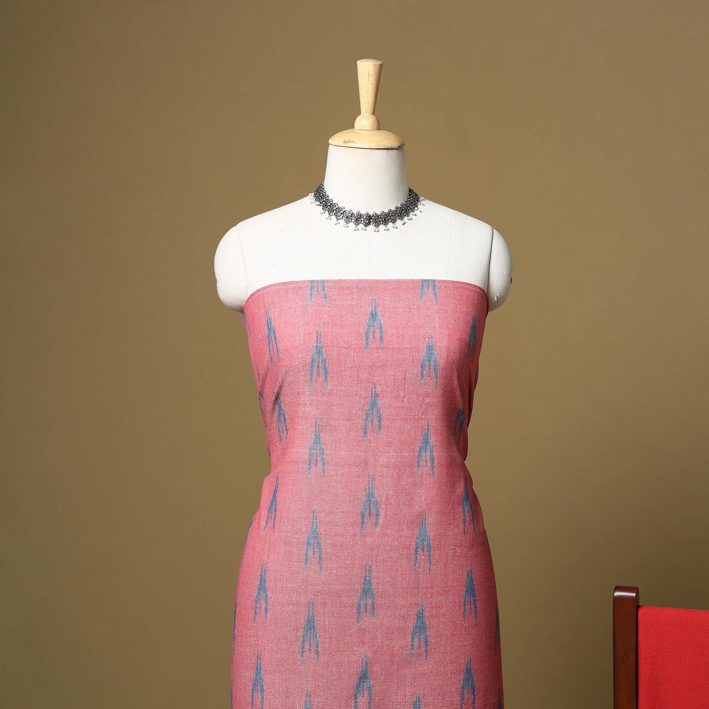 Handloom cotton pochampally ikat 3pc unstitched dress