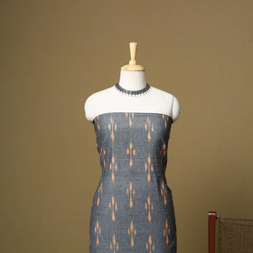 Pink - handloom cotton pochampally ikat 3pc unstitched