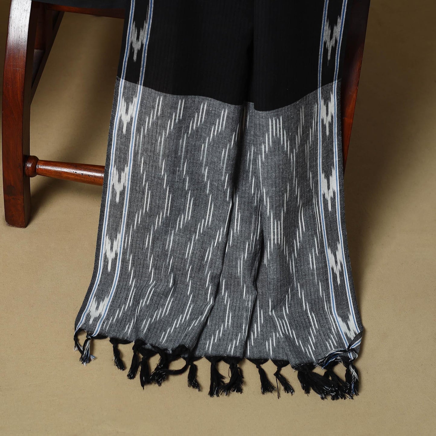 Handloom cotton pochampally ikat 3pc unstitched dress