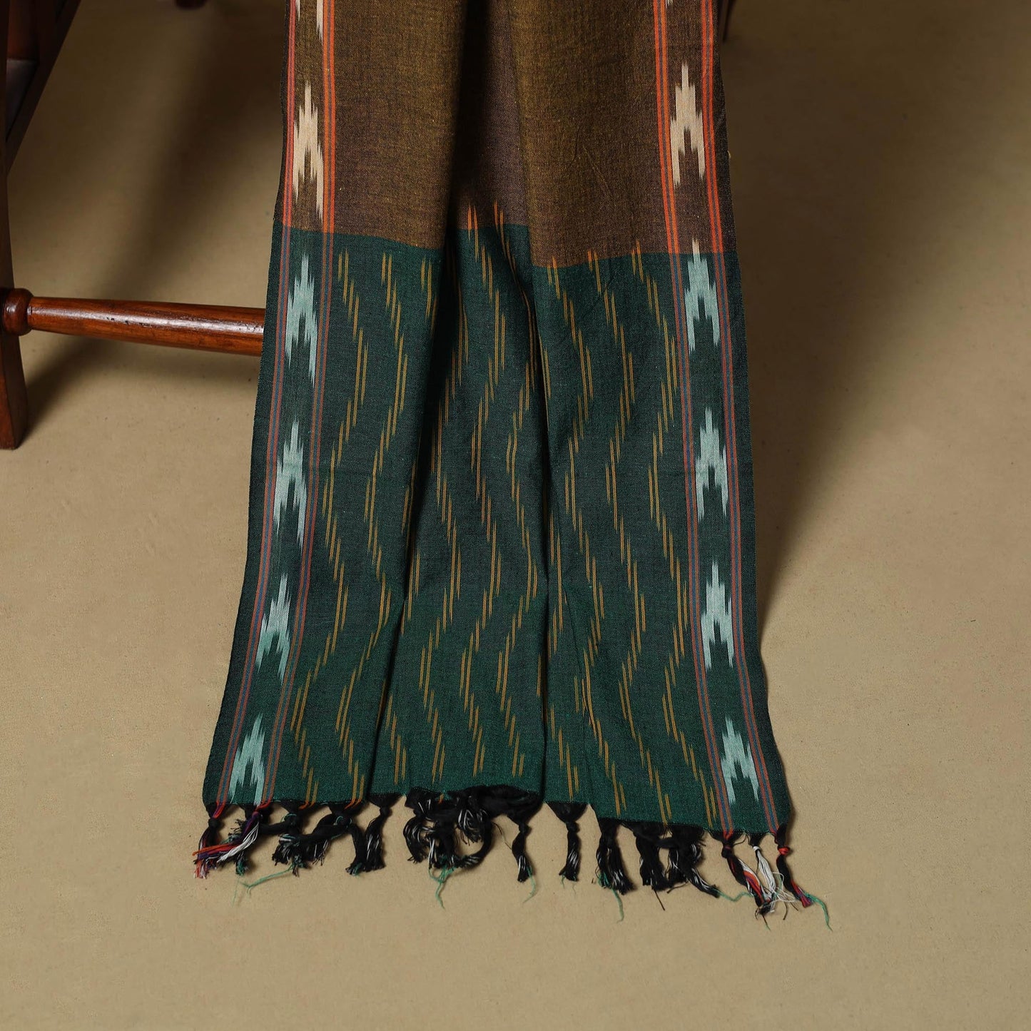 Pink - handloom cotton pochampally ikat 3pc unstitched