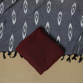 Handloom cotton pochampally ikat 3pc unstitched dress