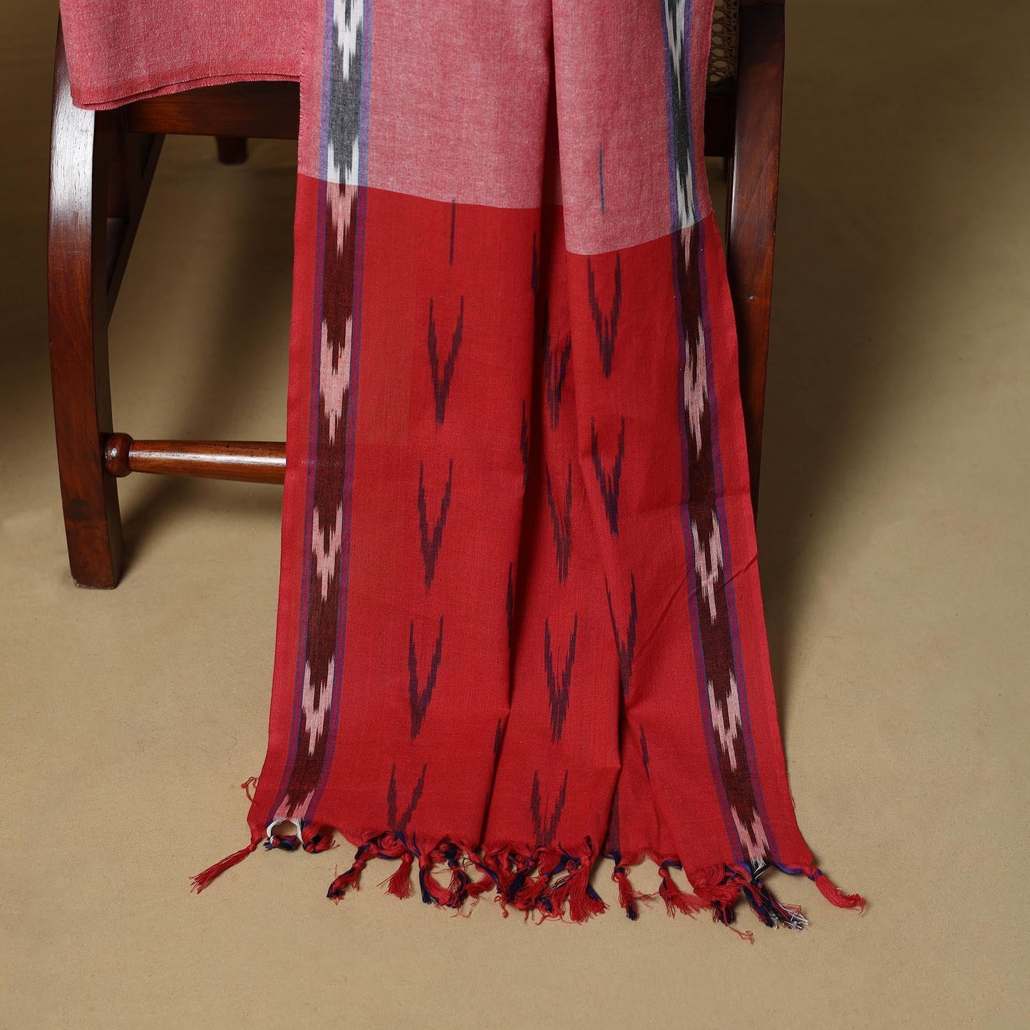 Handloom cotton pochampally ikat 3pc unstitched dress