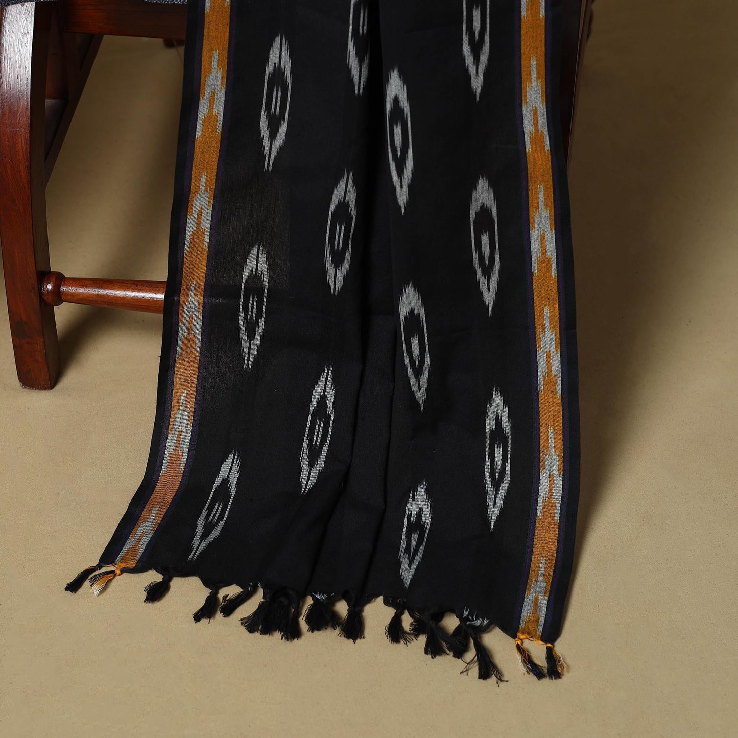 Handloom cotton pochampally ikat 3pc unstitched dress