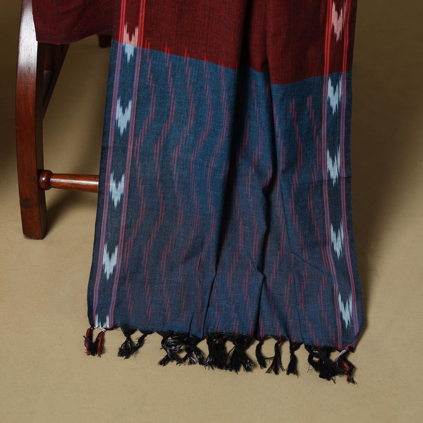 Handloom cotton pochampally ikat 3pc unstitched dress