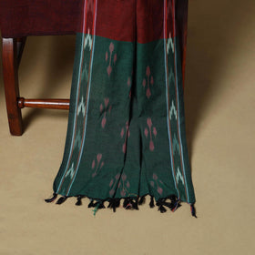 Pink - handloom cotton pochampally ikat 3pc unstitched