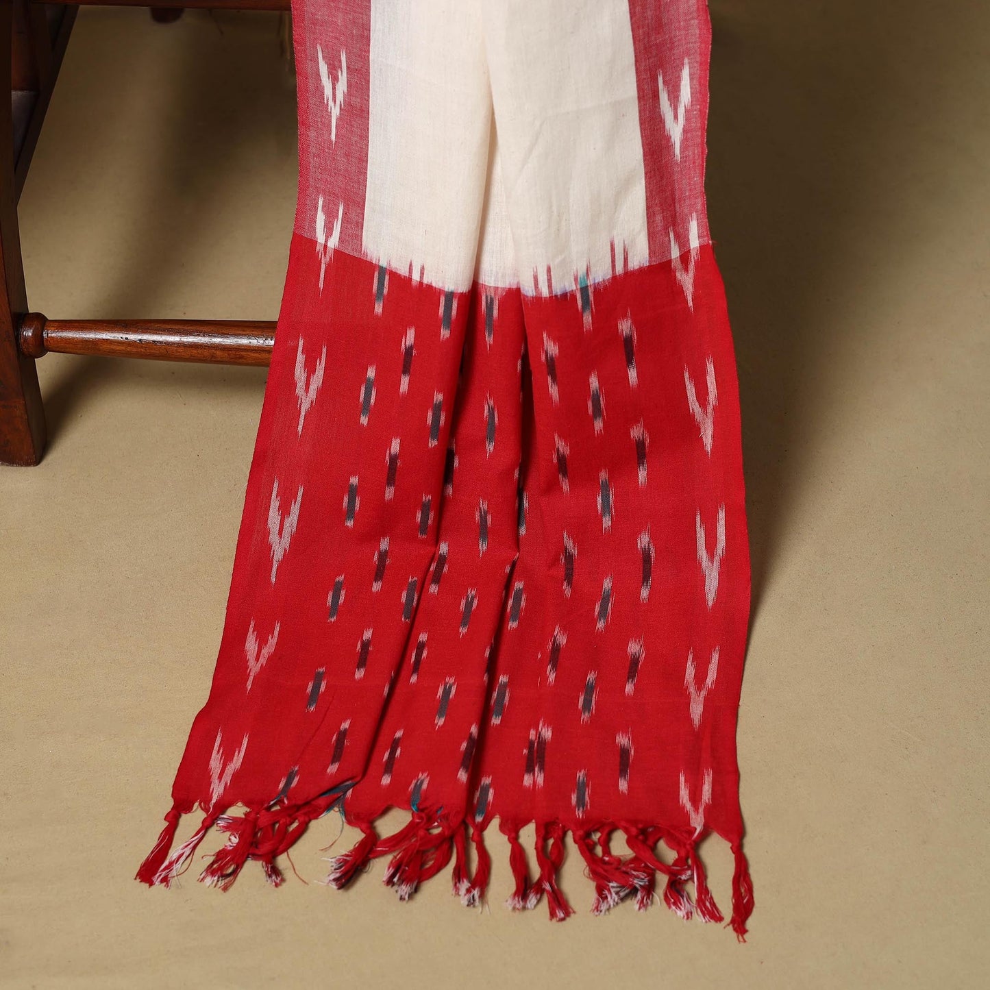 Pink - handloom cotton pochampally ikat 3pc unstitched