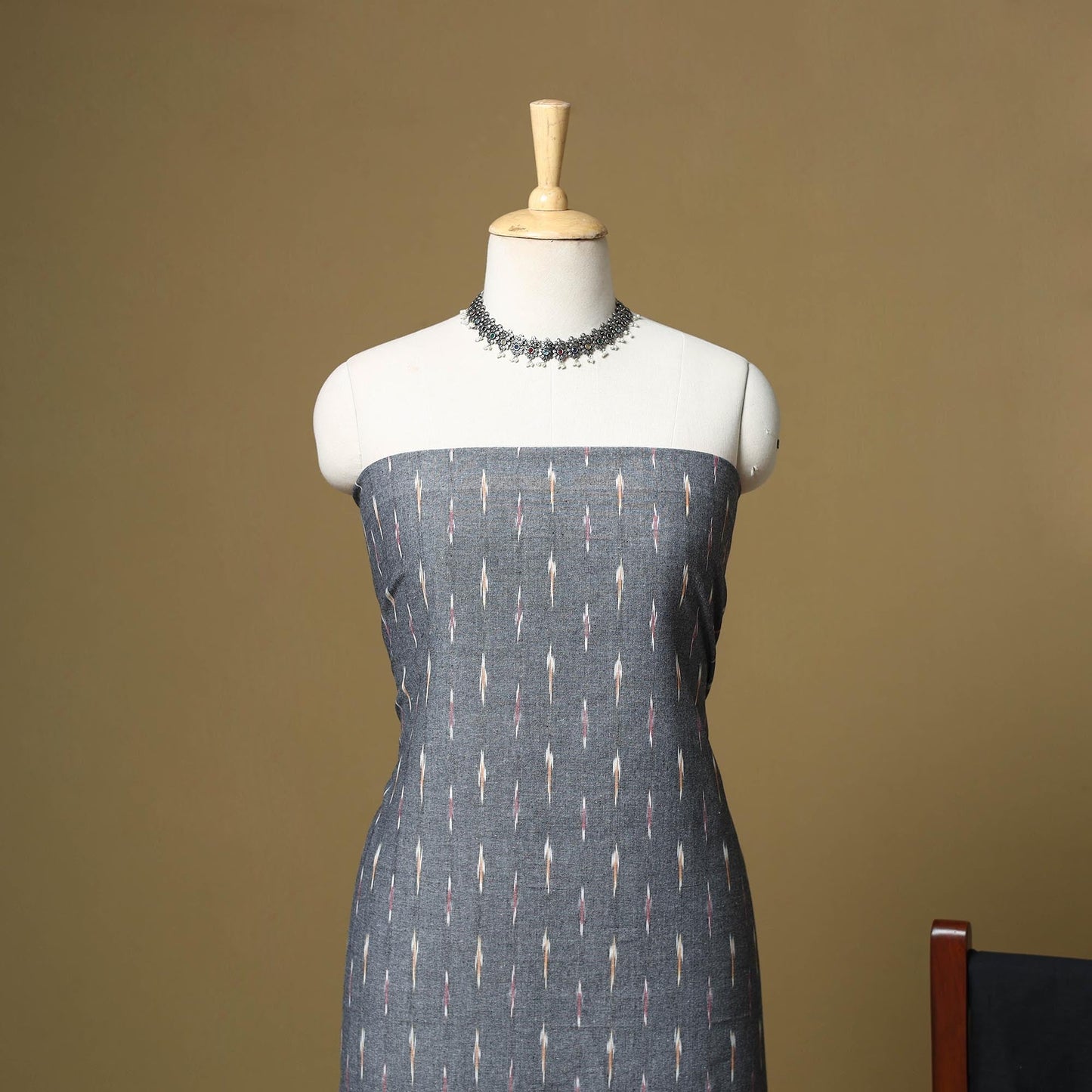 Handloom cotton pochampally ikat 3pc unstitched dress