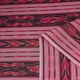 Pink Handloom Cotton Sambalpuri Ikat Fabric