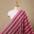 Pink Handloom Cotton Sambalpuri Ikat Fabric