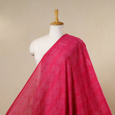 Pink - handloom cotton sambalpuri ikat fabric 13