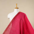 Pink - handloom cotton zari border mangalagiri fabric 03
