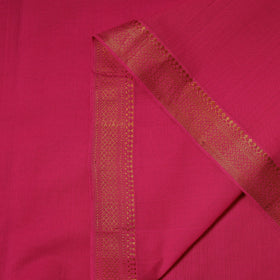 Pink - handloom cotton zari border mangalagiri fabric 03