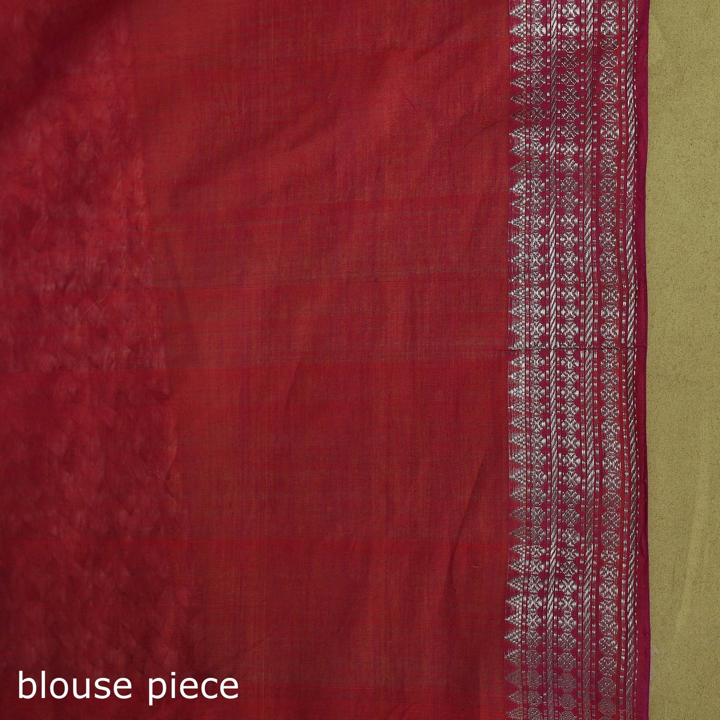 Pink - handloom cotton zari border mangalagiri saree 10
