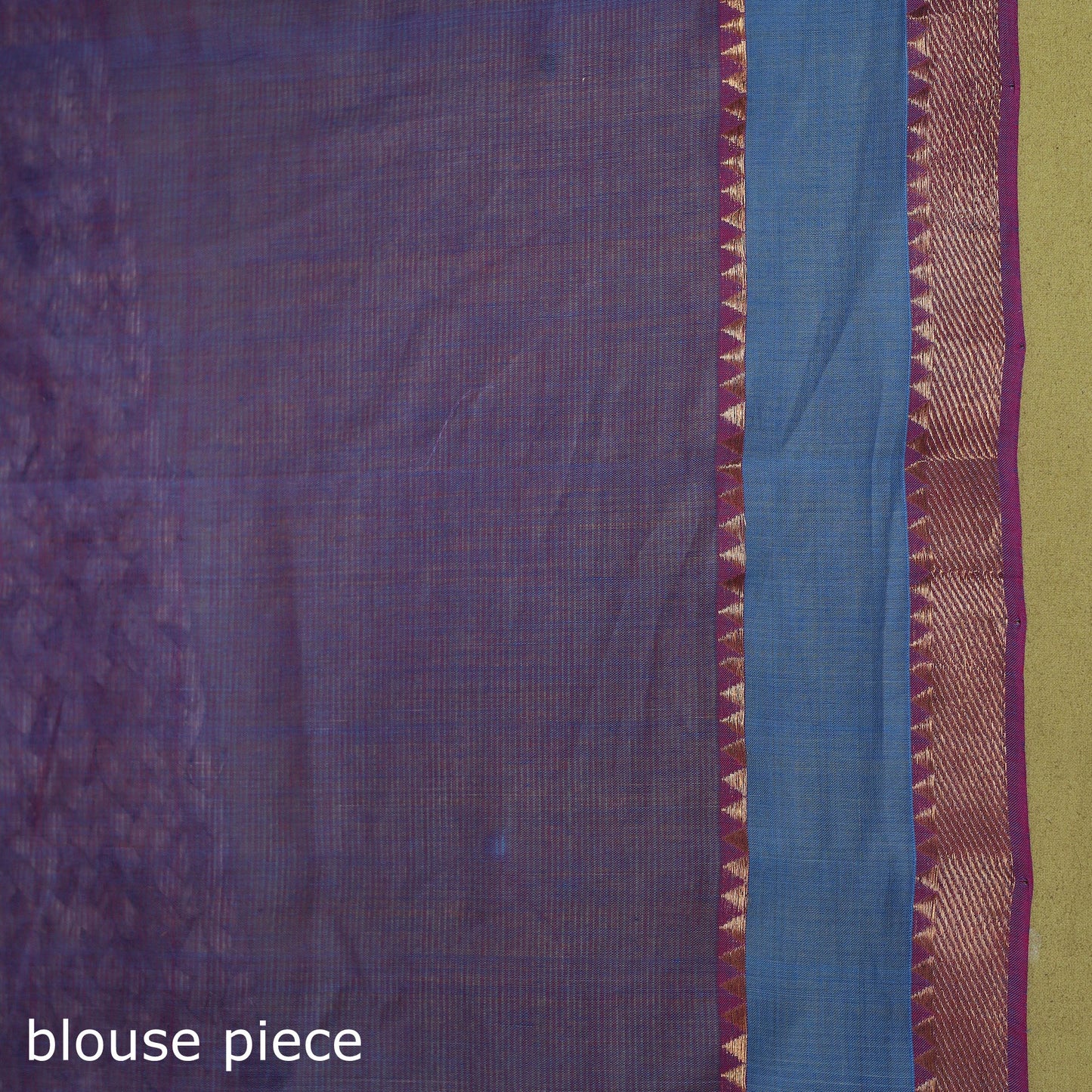 Pink - handloom cotton zari border mangalagiri saree 25