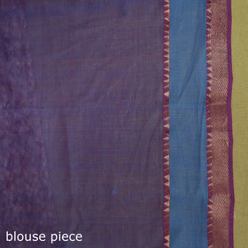 Pink - handloom cotton zari border mangalagiri saree 25