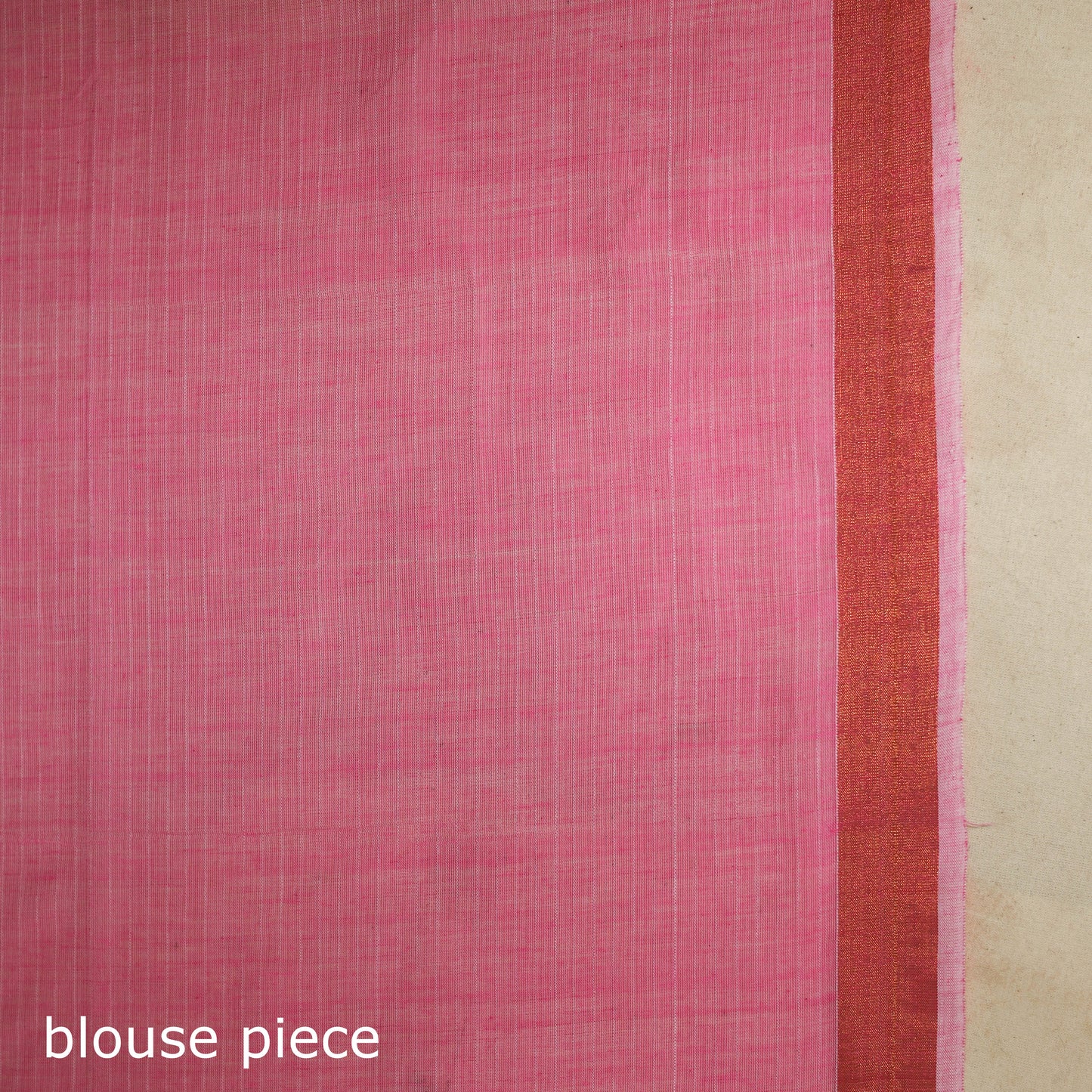 Pink - handloom cotton zari buti phulia jamdani saree 05