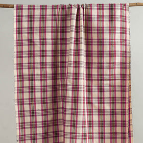 Buy Handloom Fine Cotton Checks Bath Towel