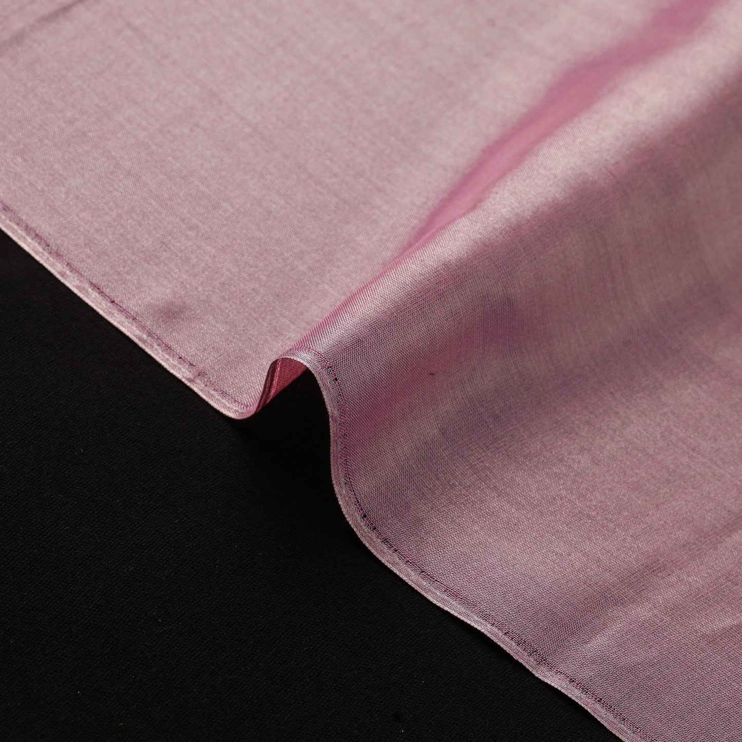 Handloom full tissue silver zari stripes chanderi silk