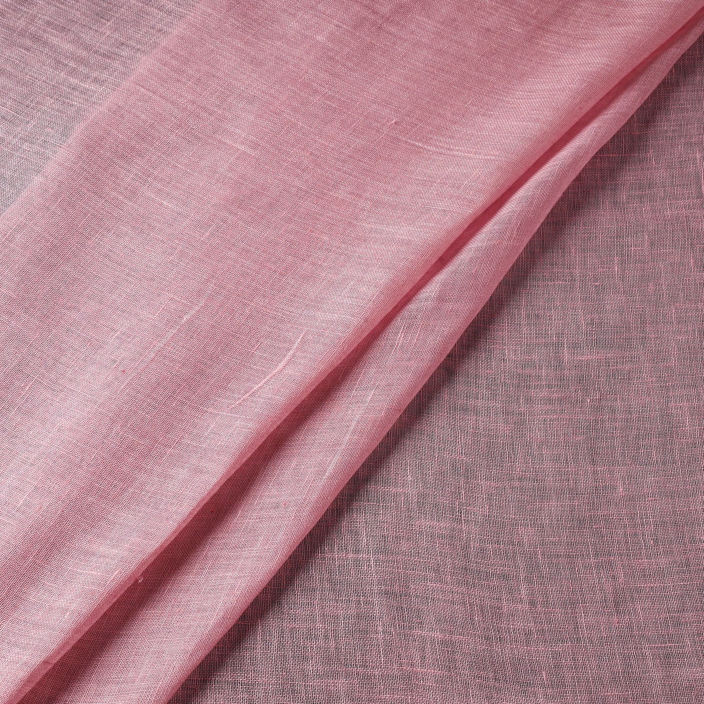 Pink - handloom linen bhagalpuri fabric 05 - handcrafted